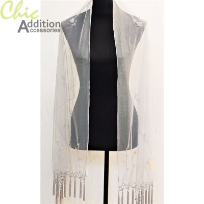 Beaded shawl 203-F
